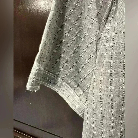 7 Diamonds Men’s Classic Fit Short Sleeve Button Up Shirt- Grey-Size Large - Picture 4 of 6